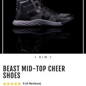 Nfinity black cheer shoes